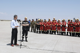 Presentación del dispositivo contra incendios forestales de la UME