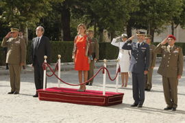 La ministra de Defensa, Carme Chacón, inaugura el nuevo curso en la Academia General Militar de Zaragoza