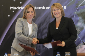 Visita oficial de la ministra de Defensa de Noruega, Grete Faremo