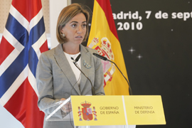 Visita oficial de la ministra de Defensa de Noruega, Grete Faremo