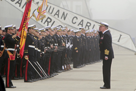 S.M. el Rey preside la entrega a la Armada del mayor buque de su historia