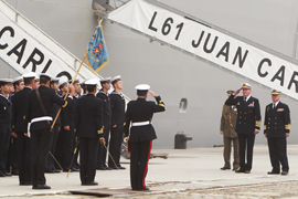 S.M. el Rey preside la entrega a la Armada del mayor buque de su historia
