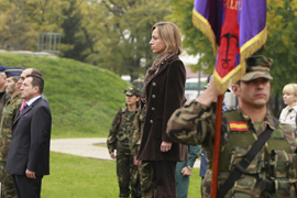 Relevo en la Base 'Camp Butmir' de Sarajevo.