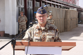 Relevo de mando en la Base de Apoyo Avanzado de Herat (Afganistán)