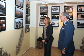 La ministra de Defensa en la base aérea de Torrejón