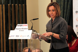 Intervención de la ministra de Defensa Carme Chacón