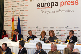 Intervención de la ministra de Defensa Carme Chacón