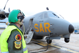 El avión de vigilancia marítima se incorpora a la misión de embargo a Libia