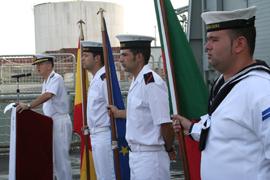 El contralmirante Garat cede el mando de EUNAVFOR al comodoro Correia