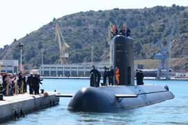Salida a la mar del submarino