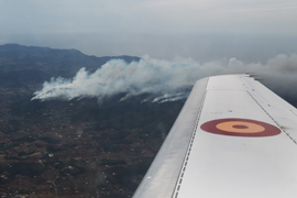 Zona afectada por el incendio