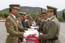 Entrega de Reales Despachos en la Academia General Básica de Suboficiales del Ejército de Tierra en Talarn (Lérida)