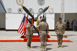 Ceremonia de transferencia de autoridad en la Base Española de Herat