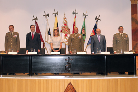 Visita de la ministra de Defensa, Carme Chacón a la Academia Básica de Suboficiales del E.T.