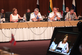 Momento de la reunión del Comité Militar de la OTAN en Sevilla