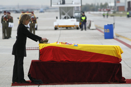 Regreso a España de los restos mortales del sargento fallecido en Afganistán