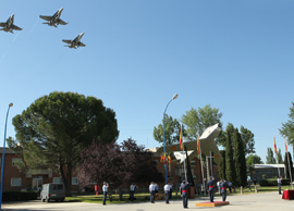 Desfile aéreo con motivo de la toma de posesión del jefe del MACOM