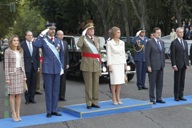Los Reyes presiden en Madrid el acto central del Día de la Fiesta Nacional