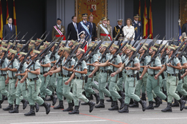 Los Reyes presiden en Madrid el acto central del Día de la Fiesta Nacional
