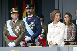 Los Reyes presiden en Madrid el acto central del Día de la Fiesta Nacional