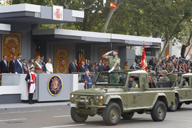 Los Reyes presiden en Madrid el acto central del Día de la Fiesta Nacional
