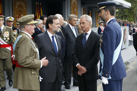 Los Reyes presiden en Madrid el acto central del Día de la Fiesta Nacional