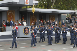 Los Reyes presiden en Madrid el acto central del Día de la Fiesta Nacional