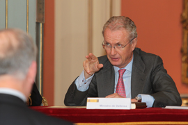 El ministro de Defensa, Pedro Morenés, ha presidido hoy la reunión de la Fundación Museo Naval