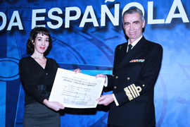 Premio de Pintura,hace entrega del premio,el Jefe de Estado Mayor de la Defensa
