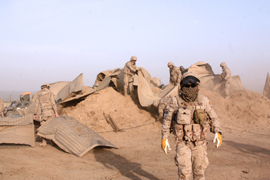 Desmontada la última base de patrullas en la 'ruta Lithium'