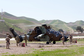 Los helicópteros de ataque ‘Tigre’ repostando en qala i Now