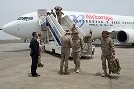 Llegada de tropas españolas a Malí
