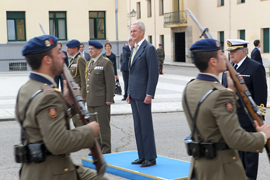 Llegada del ministro de defensa