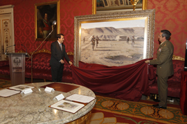 Ferrer-Dalmau dona al Ejército de Tierra su cuadro ‘La patrulla’