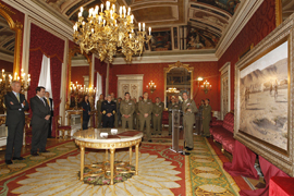 Ferrer-Dalmau dona al Ejército de Tierra su cuadro ‘La patrulla’