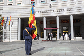 En la sede del departamento