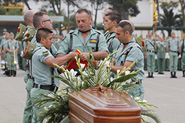 Funeral por los suboficiales de la Legión fallecidos en Almería