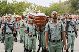 Funeral por los suboficiales de la Legión fallecidos en Almería