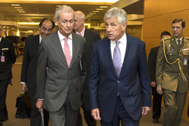 Coincidiendo con la reunión de ministros de Defensa de la OTAN