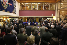 La subsecretaria de Defensa, Irene Dominguez-Alcahud, ha presidido hoy la entrega del VI Certamen de Pintura del Instituto Social de las Fuerzas Armadas (ISFAS)