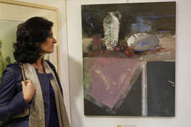 La subsecretaria de Defensa, Irene Dominguez-Alcahud, ha presidido hoy la entrega del VI Certamen de Pintura del Instituto Social de las Fuerzas Armadas (ISFAS)