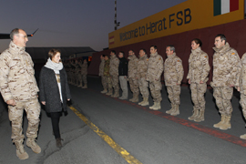 Visita la base de apoyo avanzado de Herat