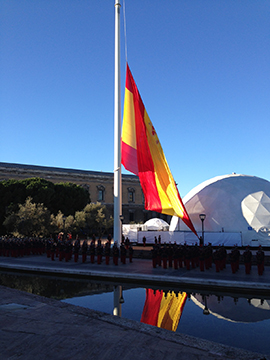 Izado de bandera con motivo del Día de la Constitución