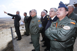 En el polígono de tiro de Bardenas(Navarra)