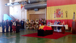 Funeral por el capitán del Aire fallecido en accidente de Eurofighter