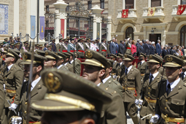 El Rey preside la entrega de despachos en Zaragoza