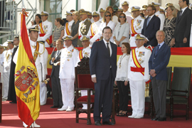 Rajoy preside la entrega de Reales Despachos en la Escuela Naval Militar