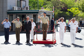 El Rey visita el Estado Mayor de la Defensa y se reúne con la cúpula militar