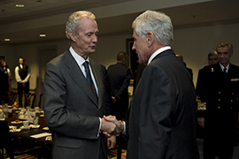 Encuentro entre Pedro Morenés y Chuck Hagel en el Pentágono (Washington)