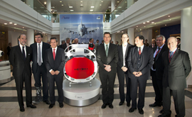 El Secretario de Estado de Defensa, Pedro Argüelles, junto a sus homólogos de Alemania, Italia y el Reino Unido, han firmado un contrato para el desarrollo de un sistema de radar para el avión de combate ‘Eurofighter Typhon’, en Edimburgo, Escocia.